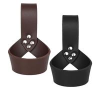 2 soportes para cinturón, cinturón de espada ancha, cinturón pirata, soporte para cinturón de espada, vaina de cuero ajustable, soporte para cinturón de espada retro, adecuado para fiestas de