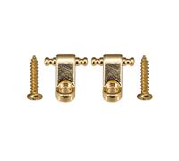 2 soportes para cuerdas de guitarra, con tornillos de montaje, para guitarras eléctricas, bajos