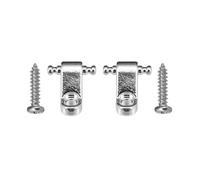 2 soportes para cuerdas de guitarra, con tornillos de montaje, para guitarras eléctricas, bajos