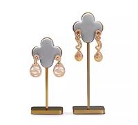 2 Soportes para Joyas, expositores Colgantes para Pendientes, Ideales para el hogar, Dormitorio, Aros, Organizador de Joyas (Gris)