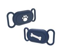 2 soportes para mascotas para rastreador de etiquetas de aire, funda de silicona impermeable para collar de perro, compatible con otros rastreadores GPS Air Tag, funda de seguridad antipérdida para