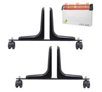 2 soportes para pantalla de privacidad, de aleación de aluminio, con ruedas universales de 360 grados, ruedas móviles resistentes para calentador, pantalla para la libre