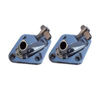 2 soportes para patas de tambor de piso con kit de herramientas, abrazaderas de soporte de tambor de metal para bombos y toms de piso