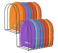 2 soportes para sombreros de metal, reutilizables, de lana, para sombreros de punto, estantería versátil, para mostrador, soporte de almacenamiento para gorros, presentaciones y organizador de