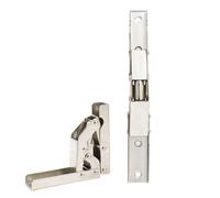 2 soportes plegables de 90 grados para patas de mesa, 90/180 grados, bisagras plegables de resorte plano