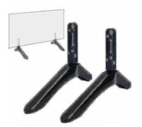 2 soportes universales para TV de 32 a 65 pulgadas, compatibles con televisores LCD Samsung, Vizio y Sony. Soporte de mesa negro.