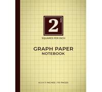 2 Squares Per Inch Graph Paper Notebook - Yellow Series | Structured Grid for Math, Planning & Technical Layouts: Bright Yellow Graph Notebook for ... Geometry, Physics & Organized Design Work