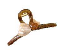 2 Stück 13 cm Haarklammer,Liebe Haarnadel,Große Haarspange,Acryl-Haarspangen,Rutschfestes Haarklammern für Frauen,Haarstyling Zubehör,Haar-Accessoires,Mädchen Kopfbedeckung,Kaffee