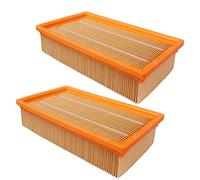 2 Stück NT25 HEPA Filter für Kärcher NT25/1 NT35/1 ECO Staubsauger Flachfaltenfilter Ersatz, 6.904-283.0, 69042830,Verbundmaterial Abmessung: 240 * 140 * 55 mm
