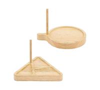 2 Styles Wooden Weaving Beading Loom Kit Beading Tray for DIY Jewelery Making BurlyWood 99x112x15mm 66x5mm 2pcs/set 2sets/bag