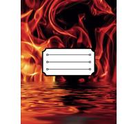 2 Subjects • 1 Notebook (With a TWIST!) Fire & Ice: Notebook with Dual Covers - 250 Total Pages (125 Each Side) | Mid-Ruled, 8.5” x 11” | Perfect for Classes, Work Shifts, Parenting Notes & More