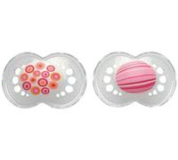 2 sucettes MAMA clear 6M+