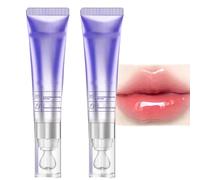 2 sueros labiales hidratantes, voluminizadores y antiarrugas, que cambian de color, para el cuidado de los labios, reducen las líneas finas y aumentan la elasticidad de los labios. (02)