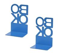 2 sujetalibros huecos de metal para estantes, sujetalibros de metal resistente, huecos, extremos de escritorio, tapones de metal para DVD y revistas