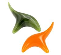 2 tablas de Gua Sha de resina for raspado facial, masajeador de puntos, for raspado facial, de tobillos y cuello. palo de masaje