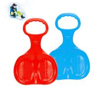 2 tablas de trineo de nieve, trineo de nieve con mango para niños, tabla de esquí de plástico resistente, tablas de esquí de invierno para niños, juguetes de invierno al aire libre, jugar en hielo,