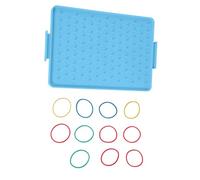 2. Tablero de clavijas interactivo, juguete de matemáticas, ayuda práctica para enseñanza de geometría para preescolar, jardín de infantes, aula, actividades de escuela en casa, geoboard para niños