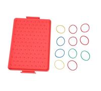 2. Tablero de clavijas interactivo, juguete de matemáticas, ayuda práctica para enseñanza de geometría para preescolar, jardín de infantes, aula, actividades de escuela en casa, geoboard para niños