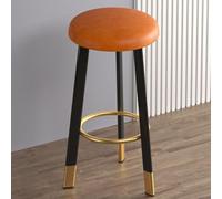 2 Taburetes De Bar Tela/Cuero Encerado con Tecnología Estructura Madera, Sillas Comedor Cocina Altura Mostrador Sin Brazos(Color 5,H60cm)