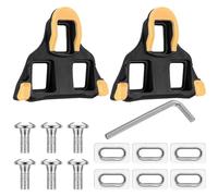 2 tacos SPD para zapatos de ciclismo, tacos de bicicleta compatibles con Shimano SPD SL SM-SH10 SM-SH11 SM-SH12, tacos de pedal de bicicleta para exteriores y pedales de ciclismo en interiores