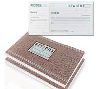 2 Talonarios Recibos de Pago de 100 Hojas. Bloc de Recibo de Compra con Resguardo Troquelado. Vales de Recibí de Entrega para Alquiler o Cobros. Cuaderno Libreta de Papel con Copia Matriz. (2)
