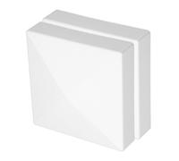 2 tapas blancas de ABS for postes de valla, estilo torre, de plástico, for terrazas, muelles, buzones, farolas, etc. Tapas protectoras for postes exteriores, for uso versátil en cercas. N.° 10