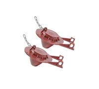 2 tapas de 2 pulgadas for válvulas de descarga de inodoro con sello for el hogar(Dark red)