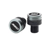 2 tapas de aluminio para agujeros espejo motocicl Para 350CC Forza ADV CB CBR CBF CRF NC NSS 350 Accesorios Para Tapones De Espejo Retrovisor Lateral CNC Para Motocicleta(Grey)