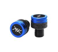 2 tapas de aluminio para agujeros espejo motocicl Para F3 675 800 Brutale 1000 Turismo Veloce RC Accesorios Para Tapones De Espejo Retrovisor Lateral CNC Para Motocicleta(Blue)