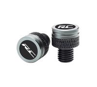 2 tapas de aluminio para agujeros espejo motocicl PARA RC390 RC125 RC200 Accesorios Para Tapones De Espejo Retrovisor Lateral CNC Para Motocicleta(Gray)