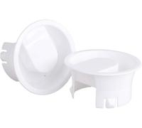 2 tapas de cristal blanco para jarras de agua, plástico de grado alimenticio, antipolvo, resistentes a salpicaduras, tapas para jarra de bebidas, jarra de vidrio, utensilios de servir, jarras,