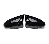 2 tapas de cubierta de espejo retrovisor de ala lateral de puerta for Toyota CHR C HR C-HR 2017-2021 for Toyota for for Corolla 2014-2017 accesorios de coche cubierta del espejo retrovisor(Glossy Blac