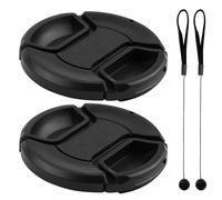 2 tapas de lente de 58 mm para cámara frontal Canon EOS Rebel 4000D 2000D 1300D 1200dD 800D 760D 750D 250D 200D EOS 90D 80D 77D 70D con EF-S 18-55 mm F 3.5-5.6 is II ST. M F 4-5 .6 es lente STM