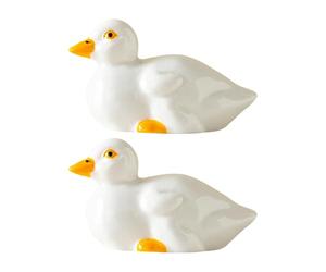2 tapas de rosca para inodoro con diseño de pájaros caprichosos fabricados con cerámica resistente para decoración funcional del baño, cubiertas impermeables para pernos de inodoro