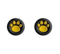 2 tapas de silicona para mando de X-box ally Game Controller Rocker Cover para X-box ally X (negro y amarillo)