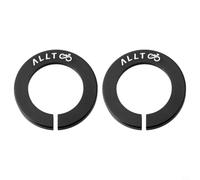 2 Tapas Eje Pasante 30.7mm Aleación Aluminio para rockshox 2 | Aleación aluminio robusta, 30.7mm largo, negro mate, anti-, instalación a presión