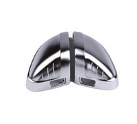 2 Tapas Espejo Retrovisor Lateral Cromadas Mate Para A4 B9 Allroad Quattro A5 F5 S4 S5 2017 2018 2019 2020 2021 2022 Cubiertas Plateadas. Cubierta Espejo Retrovisor(With blind spot)