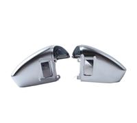 2 Tapas Espejos Laterales Cromados En Color Plateado Mate, Reemplazo Automático Para Para A3 Para S3 Para Para 8Y LHD Para RS3 2020-22 Cubierta Espejo Retrovisor Carcasa(With blind spot hole)