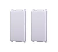 2 tapas para botones de 1 m, color blanco, compatible con Vimar Plana
