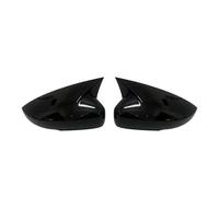 2 Tapas para Espejo Retrovisor Lateral Estilo Bocina ABS OX para Polo MK5 6R 6C 2009-2017. Carcasa Espejo Retrovisor(Glossy Black)