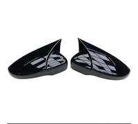 2 Tapas Para Espejos Retrovisores Laterales Para VW Para JETTA MK6 Para Volkswagen Para Passat B7 Para Scirocco Para Beetle Para CC Para Eos Para Colocar Sobre Los Originales cubrir(1 pair black)