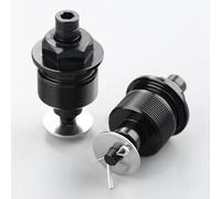 2 Tapas Pernos Horquilla Ajustables con Precarga CNC 31 Mm para CBR150 CBF150, Accesorios Motocicleta(Black)