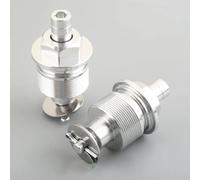 2 Tapas Pernos Horquilla Ajustables con Precarga CNC 31 Mm para CBR150 CBF150, Accesorios Motocicleta GFVFGNLNNA(Plata)