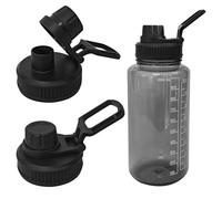 2 tapas reemplazables para botella de agua Nalgene Sustain Tritan, tapa superior de boca ancha compatible con Nalgene de 32 onzas, sin BPA, accesorios de tapa de repuesto con asa fácil de llevar,
