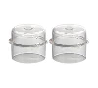 2 tapas transparentes para frascos de licuadora extraíbles y tapas para vaso medidor de 5 y 6