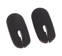 2 tapones de goma ovalados resistentes a la intemperie para marcos de bicicleta de fibra de carbono para limpiar caminos de enrutamiento de cables internos silenciosos y protegidos (con agujero)