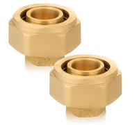 2 tapones de rosca de 25 mm x 2,5 mm, tapón para tubo compuesto de aluminio, transición de rosca, rosca de latón, para tubo compuesto de aluminio, calefacción y agua, DVGW