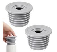 2 tapones de silicona para tubo de desagüe de lavadora, adaptador de junta de tubo de drenaje, manguito de goma para fregadero de cocina, baño, alcantarilla