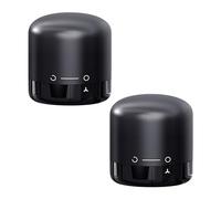 2 Tapones de Vino Al Vacío, Botella Reutilizable de Silicona (Negro) - Para Vino Tinto