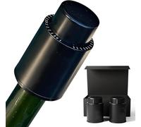 2 tapones de vino con bomba de vacío, conservador hermético reutilizable para frescura del vino
